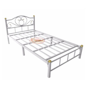 porch white iron bed