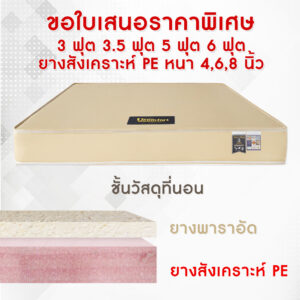 ที่นอนยางพีอีราคาถูก ขอใบเสนอราคาได้เลย